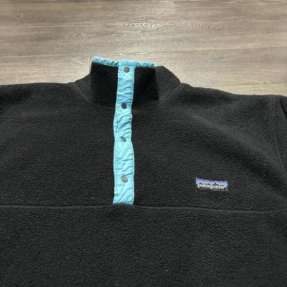 Vintage Patagonia synchilla jacket Black Made In Usa - Picture 2 of 7